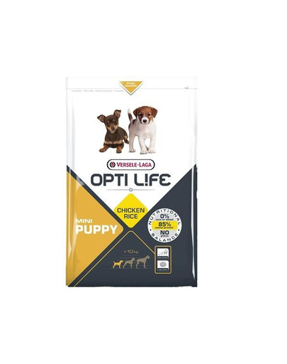 VERSELE-LAGA Opti Life Puppy Mini mažų ir miniatiūrinių veislių šuniukams Paukštiena 2,5 kg
