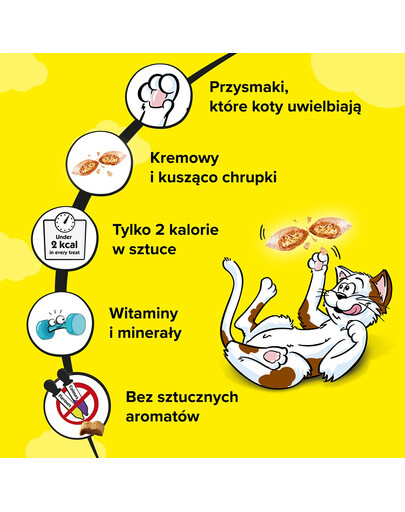 DREAMIES Mega Box 350g Kačių skanėstas su gardžiu sūriu