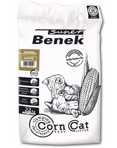 BENEK Super Corn Cat Golden kukurūzų kraikas Natural 35 l