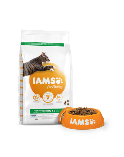 IAMS for Vitality suaugusioms katėms su vandenyno žuvimis 3 kg