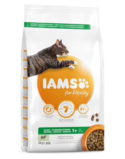 IAMS for Vitality suaugusioms katėms su aviena3 kg