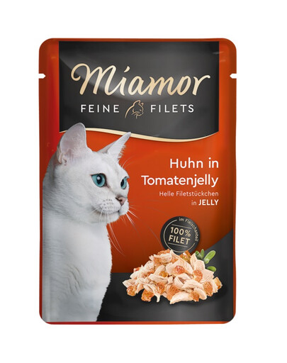 MIAMOR Feline Filets Vištiena su pomidorais želė 12x100 g