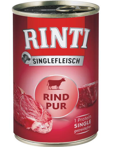 RINTI Singlefleisch Beef Pure jautienos monoproteinai 24x800 g
