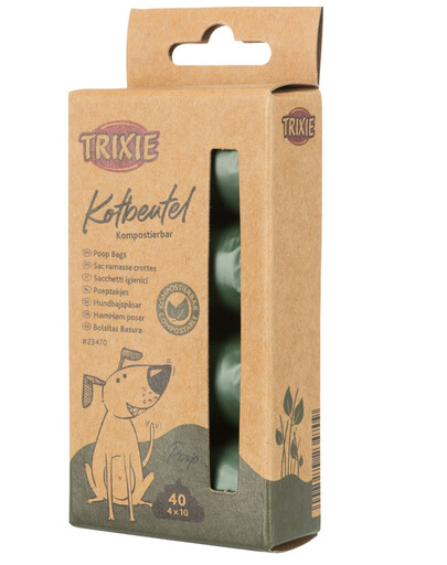 Trixie ekologiškai suyrantys ekskrementų maišeliai  4 X 10 vnt.