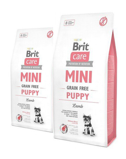 BRIT Care Mini Grain Free Mini Puppy lamb 14 kg (2 x 7 kg)
