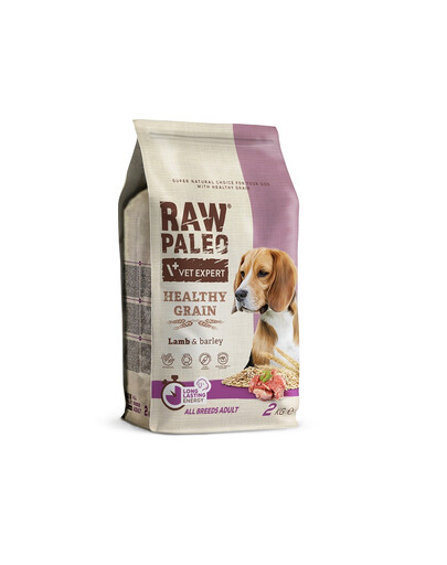 VETEXPERT RAW PALEO Heathy Grain Adult Lamb 2 kg suaugusiems šunims