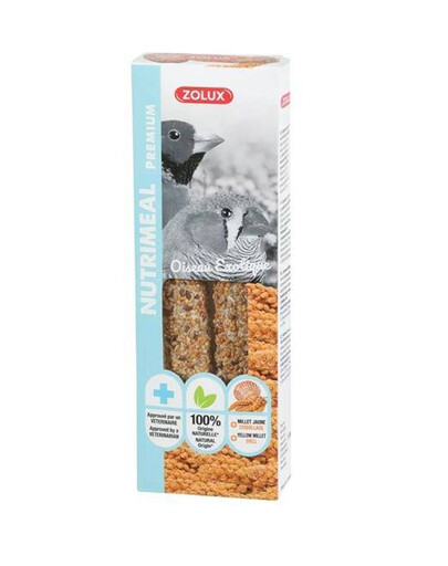 ZOLUX NUTRIMEAL 3 Stick skanėstas egzotiniams paukščiams su soromis 110g