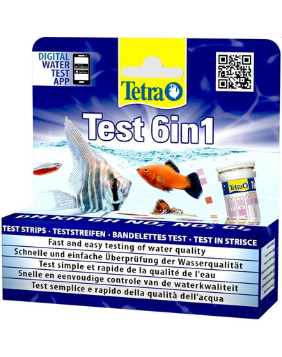 TetraTest 6in1 vandens kokybės testo juostelės 25vnt.