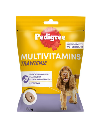 PEDIGREE Multivitamins Digestion Chicken 180 g virškinimo papildas suaugusiems šunims