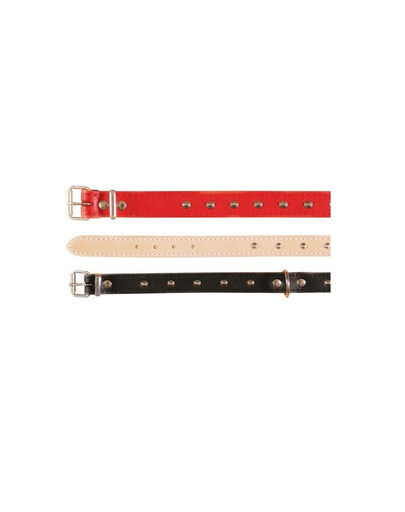 Trixie Basic antkaklis su kniedėmis ( M-L )  38 - 48 cm / 22 mm raudonas