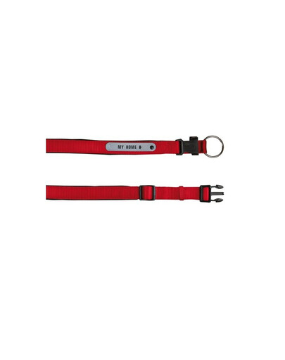 Trixie antkaklis su adresu S 30 – 35 cm / 20 mm raudonas