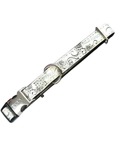 Zolux Envy reguliuojamas antkaklis Wild Forever 10 mm baltas