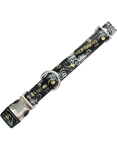 Zolux Envy reguliuojamas antkaklis Wild Forever 10 mm juodas