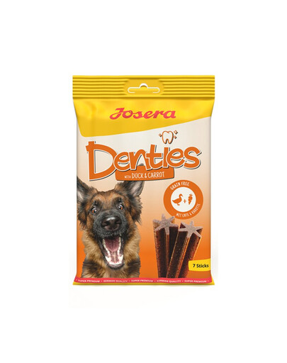 JOSERA Denties with Duck&Carrot 180g skanėstas šunims su antiena ir morkomis