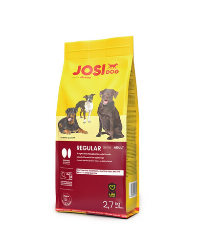 JOSERA JosiDog Regular 2,7 kg suaugusiems vidutinių ir didelių veislių šunims