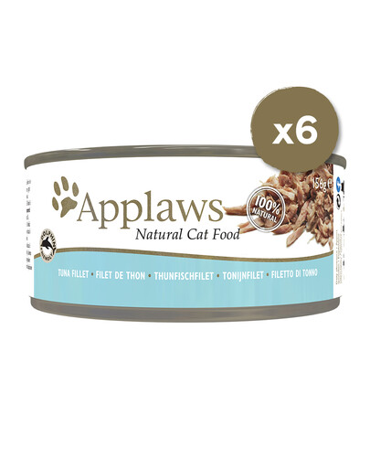 APPLAWS Kačių sultinio skardinės 6 x 156 g