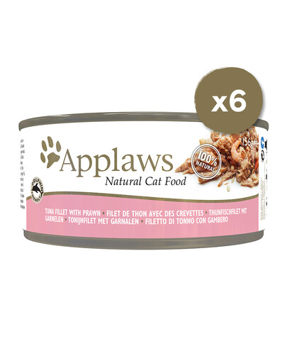APPLAWS Kačių sultinio skardinės 6 x 156 g