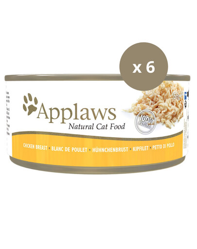 APPLAWS Kačių sultinio skardinės 6 x 156 g