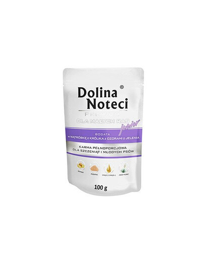 DOLINA NOTECI Premium Junior triušio kepenys ir elnio liežuvis 100g