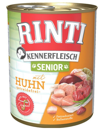 RINTI Kennerfleish Senior Chicken 400 g su vištiena vyresniems šunims