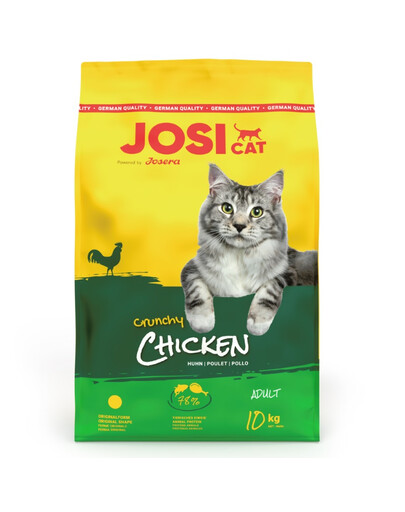 JOSERA JosiCat Crunchy Chicken 10kg su paukštiena suaugusioms katėms