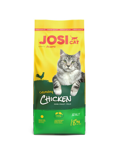 JOSERA JosiCat Crunchy Chicken 18kg su paukštiena suaugusioms katėms