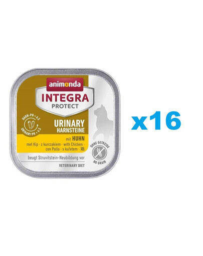 ANIMONDA Integra Protect Urinary Struvit with Chicken 16x100 g su vištiena