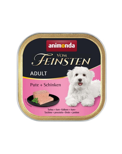 ANIMONDA Vom Feinsten Adult Turkey&Ham 150 g kalakutienos ir kumpio suaugusiems šunims