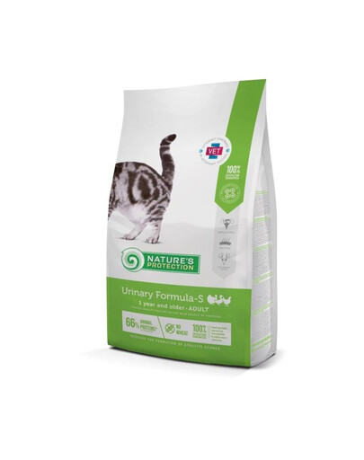 NATURES PROTECTION Urinary Formula-S Poultry Adult Cat 2 kg su paukštiena suaugusioms katėms, turinčioms jautrų šlapimo traktą