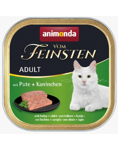 ANIMONDA Vom Feinsten Classic konservai katėms su kalakutiena ir triušiena 100 g