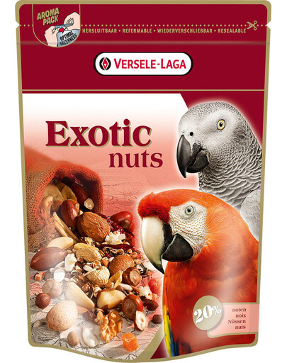Versele-Laga Exotic Nuts 750 g maistas su riešutais didelioms papūgoms
