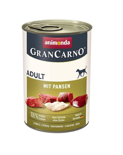 ANIMONDA Grancarno 400 g konservų dėžutė šunims be grūdų