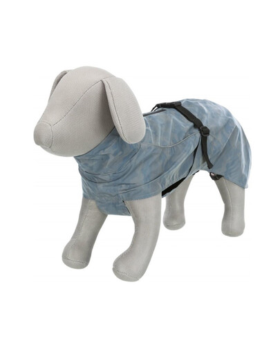 TRIXIE Lunas lietpaltis S 33 cm sidabrinis/mėlynas