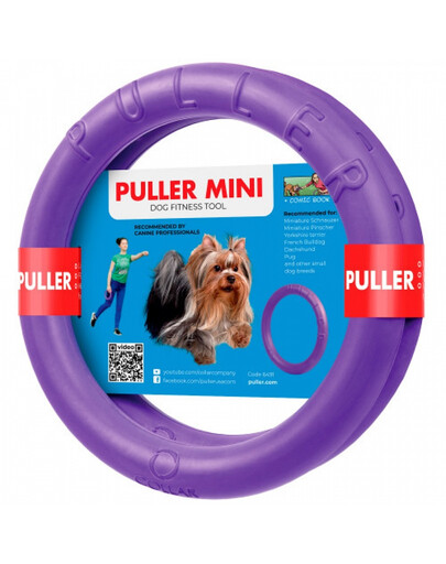 PULLER Mini žiedinė mankštos priemonė šunims 18 cm