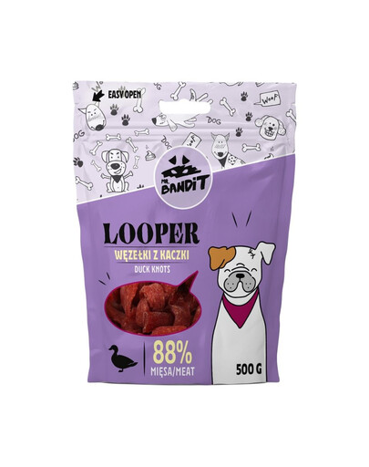 MR. BANDIT Looper ančių mazgai šunims 500 g