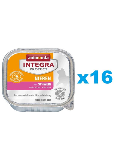 ANIMONDA Integra Protect Niere kiauliena 16x100 g