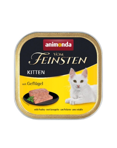Animonda Vom feinsten Kitten jaunų kačių konservai su paukštiena 100 g