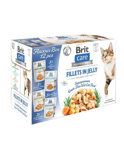 BRIT Care Cat Flavour Box in Jelly 12x85g skonių mišinys