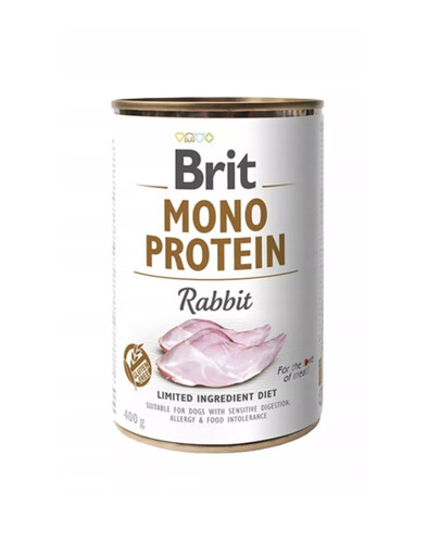 BRIT Mono Protein Rabbit 400 g monoproteinų pašaras triušiams