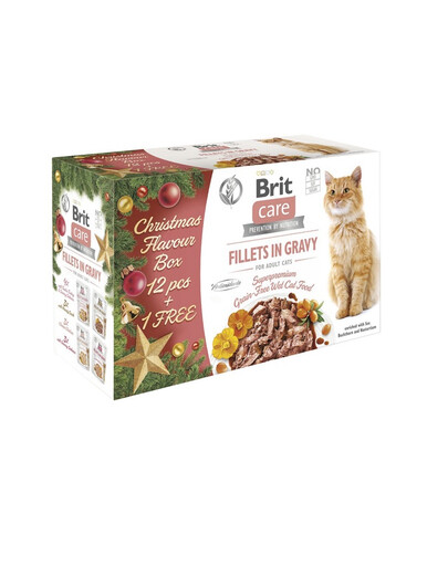BRIT Care Cat Christmas Multipack 12 + 1 x 85 g