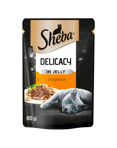 SHEBA Delicacy in jelly kalakutėna 85g