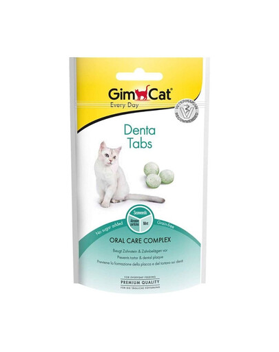GIMCAT Every Day Tabs Denta 40 g burnos higienos skanėstas katėms