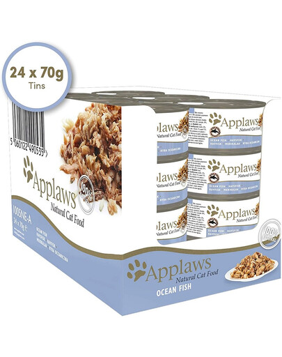 APPLAWS Cat Tin Ocean Fish 24x70g oceanic fish drėgnas kačių maistas