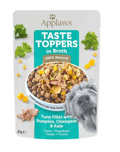 APPLAWS Taste Toppers sultinyje su tuno filė, moliūgais ir lapiniais kopūstais 12 x 85 g