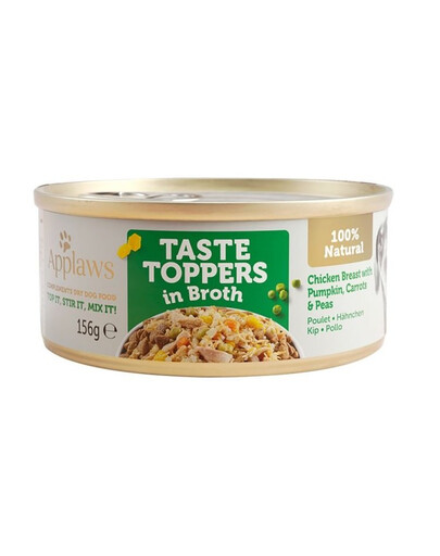 APPLAWS Dog Tin Taste Toppers 72x156g skardinės su sultiniu šunims