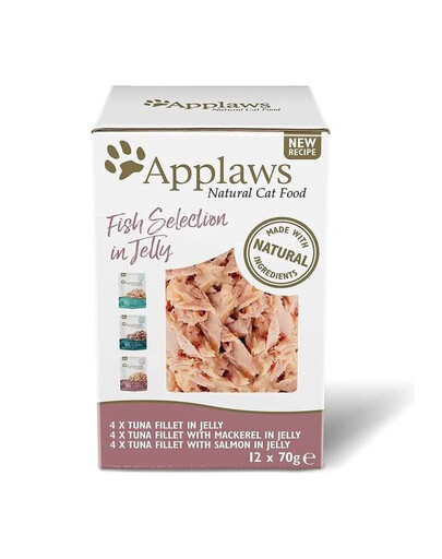 APPLAWS Cat Pouch Fish Selection Multipack Jelly 48 x 70 g