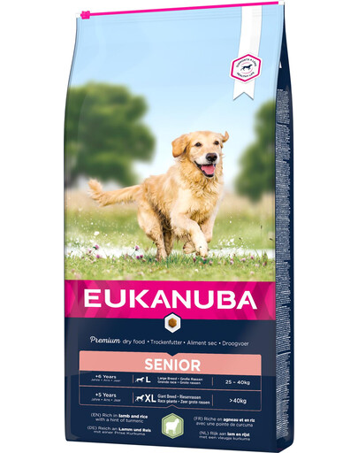 EUKANUBA Dog Dry Base Senior Large Breeds Lamb & Rice 12 kg