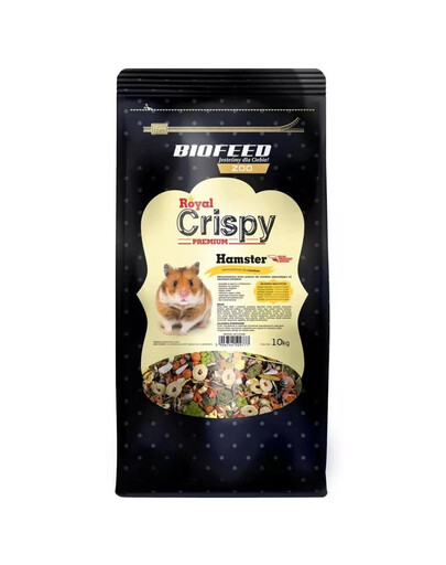 BIOFEED Royal Crispy aukščiausios kokybės maistas žiurkėnams 10 kg