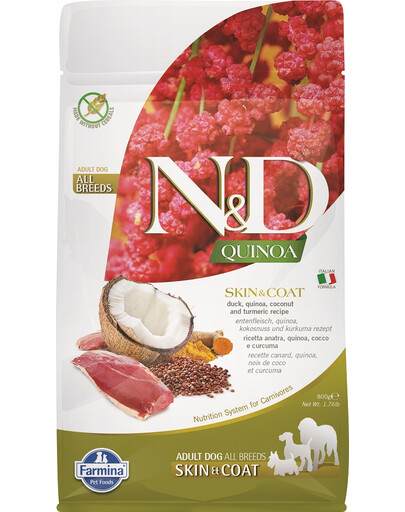 N&D Dog Quinoa Skin & Coat Duck 800 g