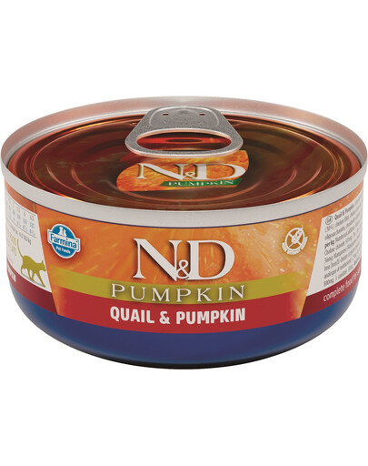 FARMINA N&D Pumpkin & Quail konservai su pupelėmis ir moliūgais 80 g